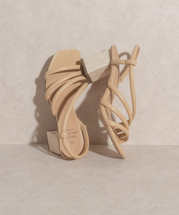 OASIS SOCIETY Ashley Wooden Heel Sandal