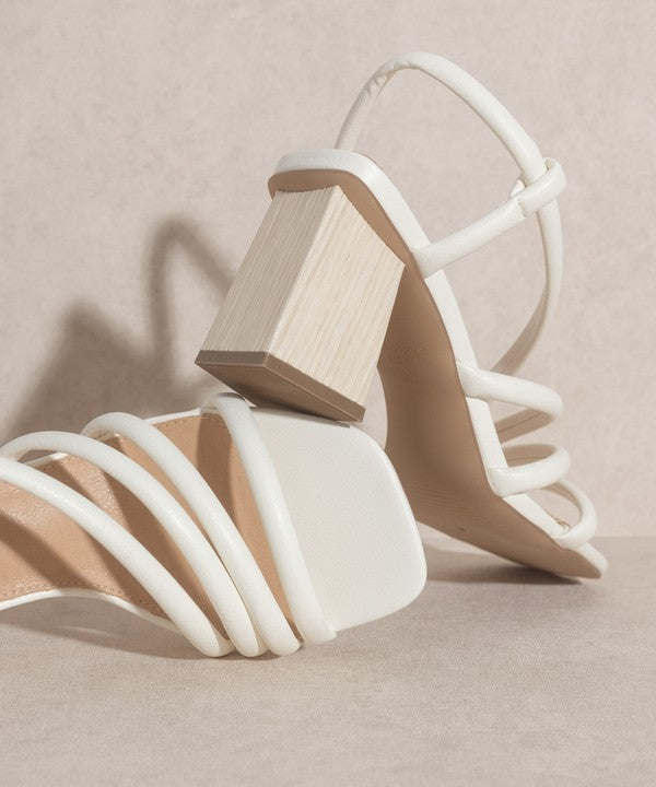 OASIS SOCIETY Ashley Wooden Heel Sandal