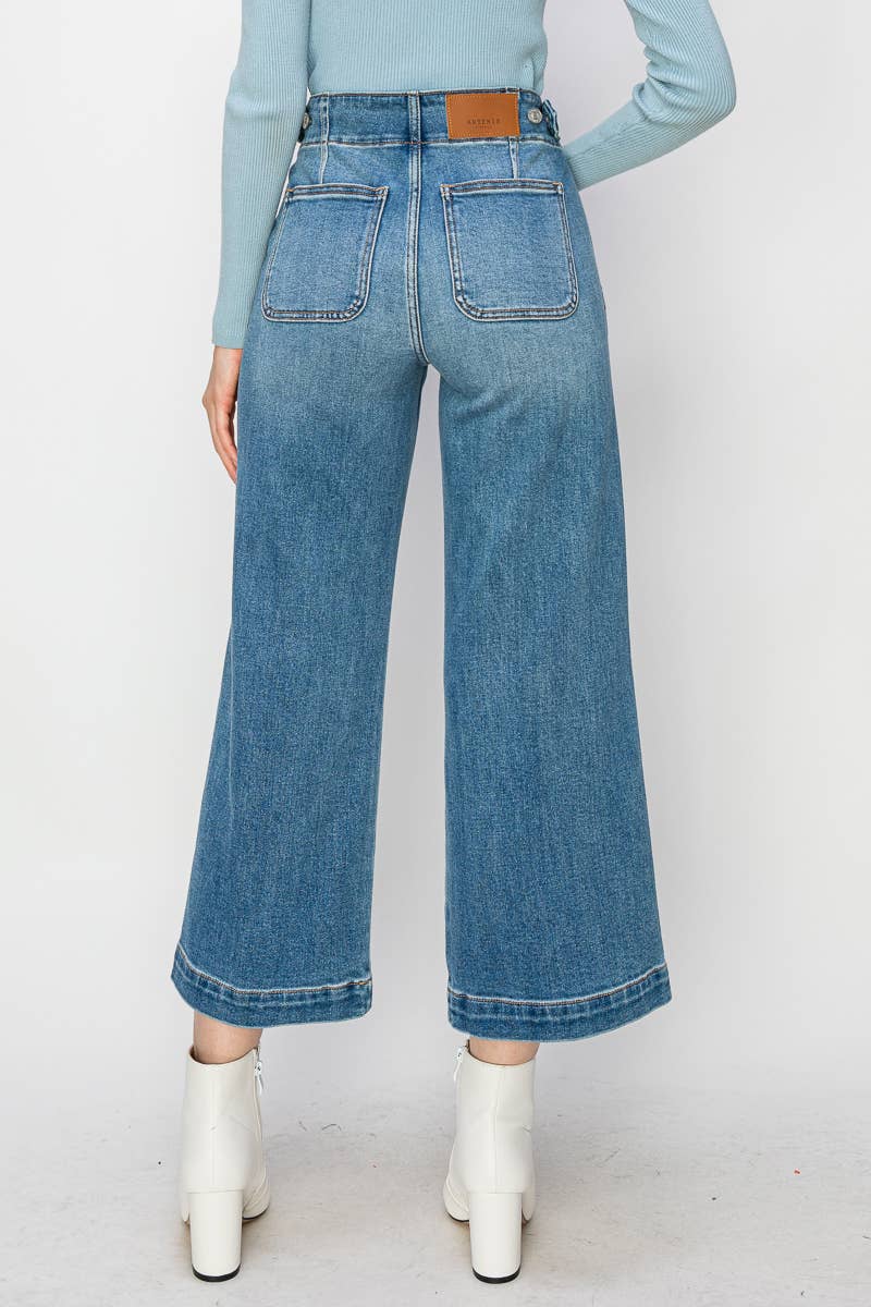 Aria High Waisted Wide Leg Jeans 25.5 Inseam