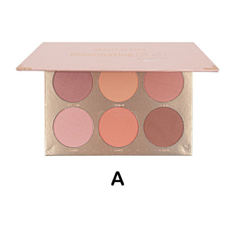 Beauty Glazed 6 Colours Blush Palette B109A