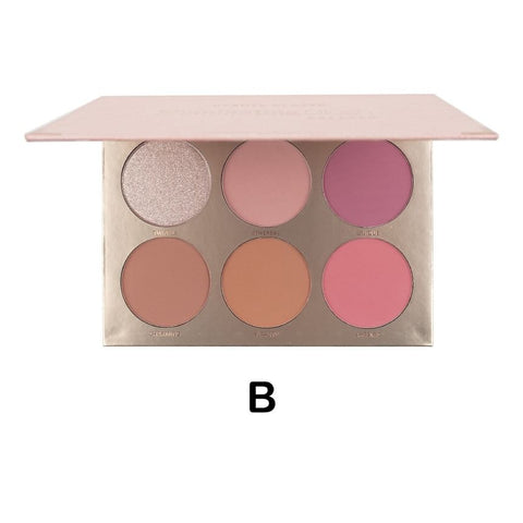 Beauty Glazed 6 Colours Blush Palette B109B