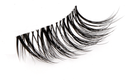 Temptress Mink Half Lashes, Clear Band, Cat Eye