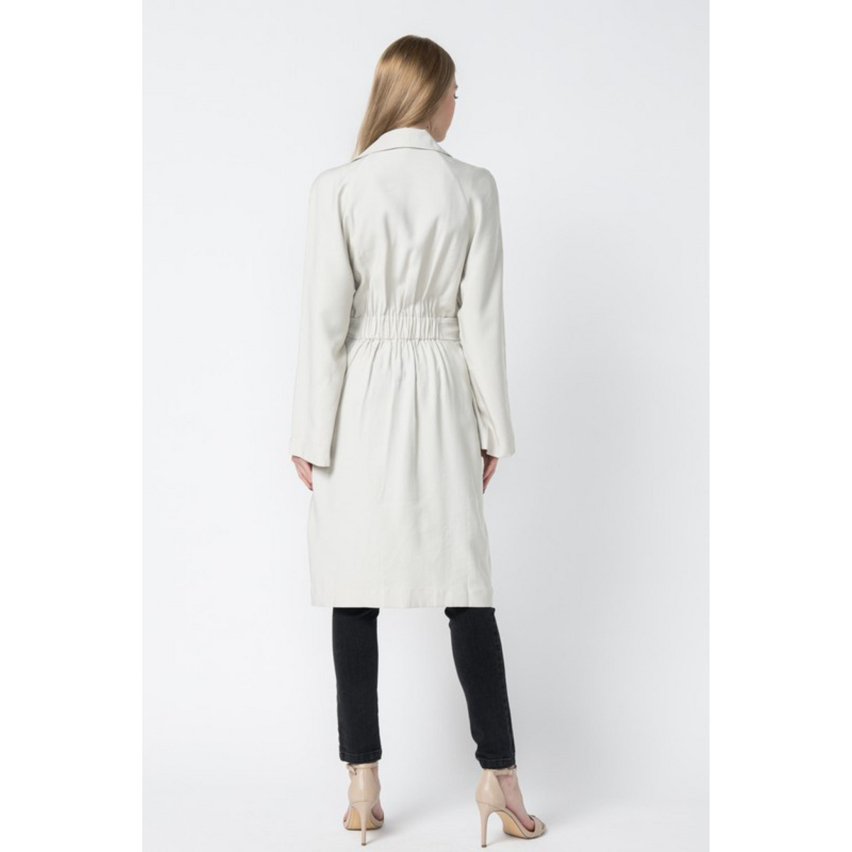 Vienna Trench Coat with Belt- Taupe